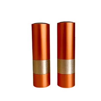 12,1 мм Новый Магнитный Круглый алюминиевый контейнер для Бальзама для Губ, Пустой Тюбик Губной помады, Оранжевая Косметическая упаковка, бутылка многоразового использования 10/25 шт