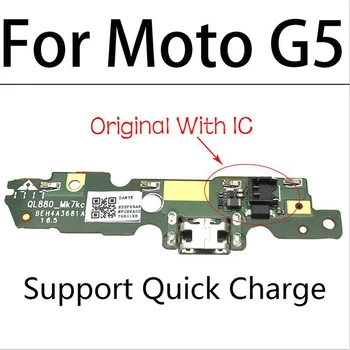 15 шт./лот, Оригинал для Motorola Moto G5 XT1672 XT1676 USB Разъем Зарядное устройство Плата док-станция для зарядки Порт Гибкий кабель