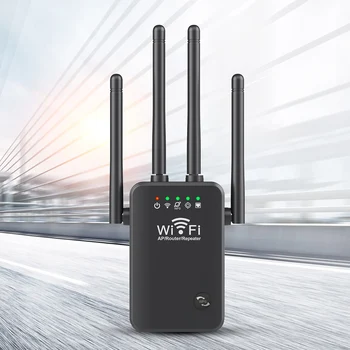 2,4 ГГц Беспроводной WiFi Ретранслятор 300 Мбит/с Высокоскоростной Маршрутизатор 2,4 G WiFi Удлинитель Дальнего Действия 5G Wi-Fi Ретранслятор Усилитель сигнала WIFI