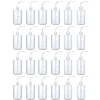24шт Бутылка для мытья Жидкостей Объемом 500 мл Лабораторные бутылки для мытья Экономичная Пластиковая бутылка для Отжима