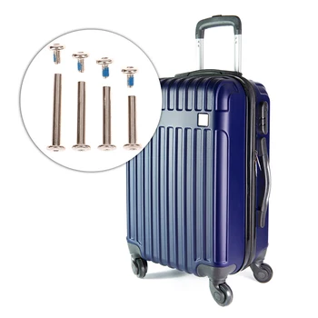 4 комплекта винтов для багажа из нержавеющей стали, аксессуары для багажа, Болты для багажных колес, Заклепки 6*30-45 мм
