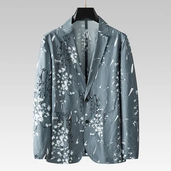 5870-2023 Высококачественный деловой костюм для отдыха, мужская куртка, тонкий маленький костюм, профессиональные костюмы Four seasons