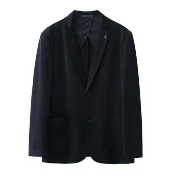 5979-2023 Осенне-зимний новый продукт, мужской костюм, деловой, повседневный, простой, в сетку, однобортный, западный жакет, мужское верхнее пальто