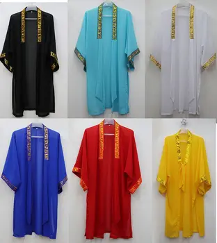 6 цветов унисекс высококачественная шифоновая вуаль, костюмы для тайцзи, одежда для мужчин и женщин, одежда для кунг-фу/боевых искусств, униформа для выступлений
