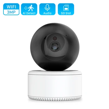 ANBIUX 3MP WIFI IP-Камера Ai Human Detect CCTV Домашняя Камера Безопасности 2-Полосная аудио Беспроводная Камера Камера для домашних животных Детский Монитор iCSee