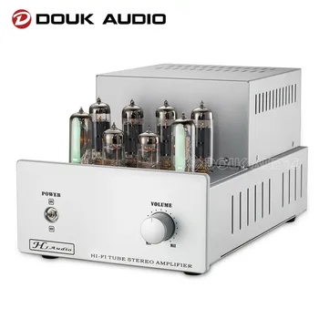 Douk Audio Hi-Fi Стерео Двухтактный Усилитель мощности Класса AB 6P14/EL84 Вакуумный Ламповый усилитель 13 Вт + 13 Вт DIY KIT/Собранный усилитель