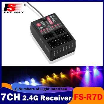 FLYSKY FS-R7D 7-канальный приемник 2,4 G Группа света 3,5-9V ANT Одиночная Антенна PWM Набор Ламп для Радиоуправляемых моделей Автомобилей Передатчик FS-G7P