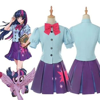 My little pony cos одежда милый кавайный радужный Ziyue антропоморфный Twilight Sparkle косплей костюм моряка женская одежда подарок