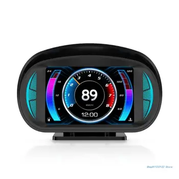 P2 GPS HUD Head Up Дисплей СВЕТОДИОДНЫЙ Цифровой Сигнал тревоги о превышении скорости для автомобиля