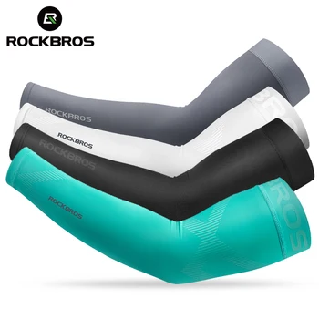 ROCKBROS Ice Fabric, Гетры для Бега, Кемпинга, Баскетбольный рукав, Рукав для Бега, Велосипедные рукава, Защитное снаряжение для летних видов спорта