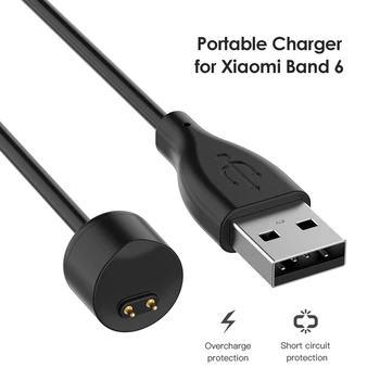 USB-кабель Для Зарядки Xiaomi Mi Band 6 5 Смарт-Браслет USB Зарядное Устройство Для Быстрой Зарядки Кабель Питания xiaomi Mi Band 5 6