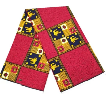 африканская ткань с восковым принтом хлопок 2023 высококачественная ткань Анкара африканский настоящий восковой принт для пошива платья материал 100% хлопок