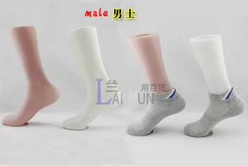 Бесплатная доставка!! Высококачественный Модный пластиковый Мужской манекен для ног Пластиковый манекен для ног Лучшее Соотношение Цены и Качества