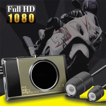 Видеорегистратор для мотоцикла, Двойная камера заднего вида, Видеорегистратор, Водонепроницаемый SE600 3.0 