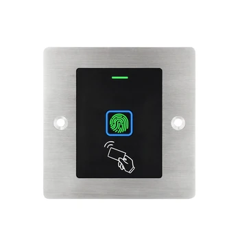 Встроенный Водонепроницаемый RFID Металлический Считыватель контроля доступа Сканер отпечатков пальцев Дверной Замок с большим Радиусом действия Отпечатков пальцев