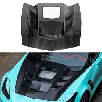 Высококачественный карбоновый капот двигателя, крышка переднего бампера для Chevrolet Corvette C6 C7 2014-2019