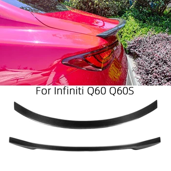 Для Infiniti Q60 Q60S в стиле JP Задний спойлер из углеродного волокна, крыло багажника 2013-2023, FRP, кованые соты