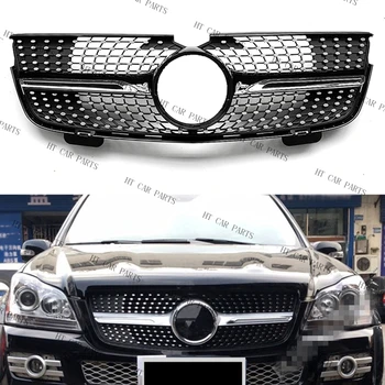 Для Mercedes Benz X164 2007-2012 2007 2008 2009 2010 2011 2012 GL320/350/450 1 Сетка для решетки переднего бампера в стиле черного бриллианта