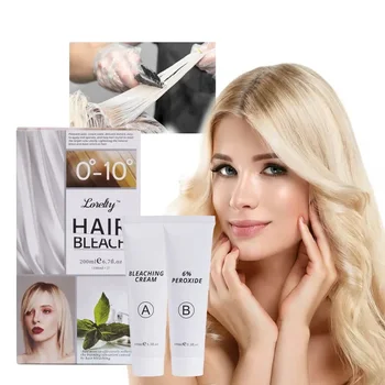 Здоровое Портативное Профессиональное Отбеливающее средство Color Brighten Cream Стойкая Легкая краска для волос Уход за выцветанием