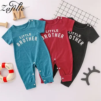 Комбинезон ZAFILLE Little Brother для новорожденных, пижамы для мальчиков, Летний Детский комбинезон, Повседневная детская одежда для младенцев, комбинезон для мальчиков