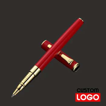 Металлическая деловая ручка из нержавеющей стали, Ручка с логотипом, Текстовая гравировка, Ручка для подписи, Подарочная ручка, многоцветная опция