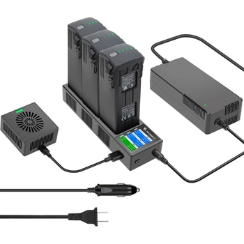 Портативный Концентратор для зарядки аккумулятора на 3 полета с цифровым ЖК-дисплеем Faster Battery Accessories M76A
