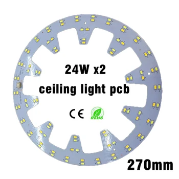 потолочная световая пластина 24w x2 smd 5730 LED Ring Light Panel Для Переформовки печатной платы с магнитной доской С драйвером И магнитным винтом
