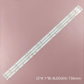 Светодиодная лента подсветки 8 ламп для TCL JS-D-JP395DM-A81EC JS-D-JP395DM-B82EC E395DM1000 MCPCB D40-M30 40BF400 JS-JP400M81E01 02