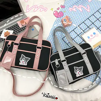 Сумка Sanrio Uniform Jk, двумерная сумка Kuromi Kawaii, новая сумка-мессенджер в стиле колледжа