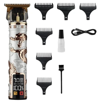 Триммер для волос, Машинка для стрижки волос для мужчин, USB перезаряжаемый Триммер для бороды, профессиональная беспроводная машинка для стрижки волос