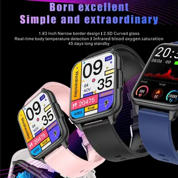 Часы 1 Комплект Практичная Поддержка длительного режима ожидания для iOS Мониторинг сердечного ритма Наручные часы для занятий спортом