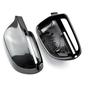 Черный Сменный Чехол из Углеродного Волокна B8 8K для Зеркала Audi A4 S4 A5 S5 A6 S6 A8 S8 Q3 SQ3 A3 D3 8P 4F C6