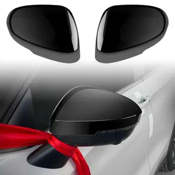 Чехлы для боковых зеркал заднего вида из Углеродного волокна для Mitsubishi Outlander 2022-2023 ABS Хромированная крышка зеркала заднего вида Q7C7