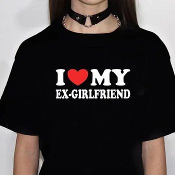 я люблю свою девушку, футболка, женская уличная футболка с комиксами, женская графическая одежда